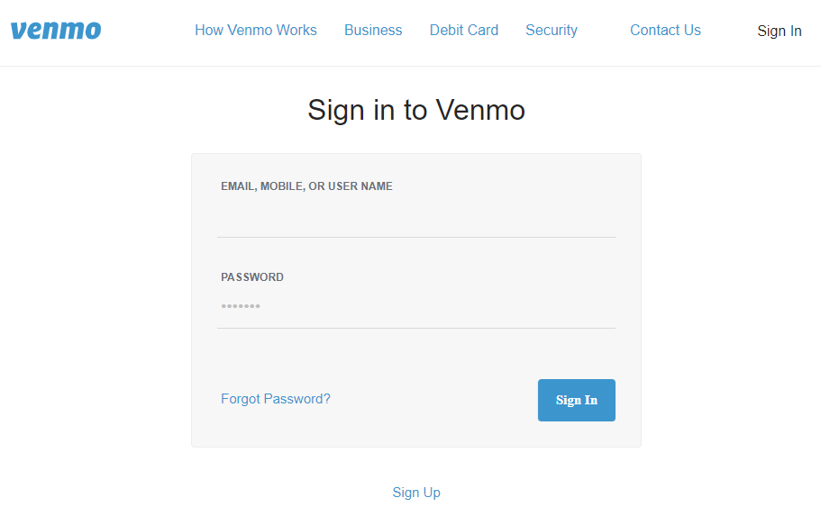 Online payment scam using fake Venmo website 1