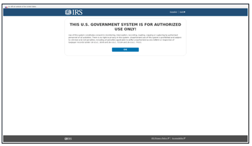 Online payment scam using fake IRS website